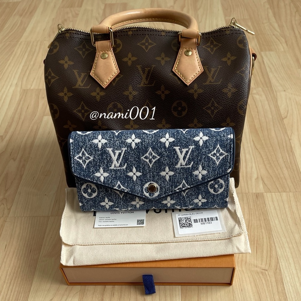 Louis Vuitton Denim Sarah Wallet - Picture 2 of 14